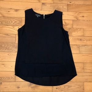 Black zippered back Dressy tank